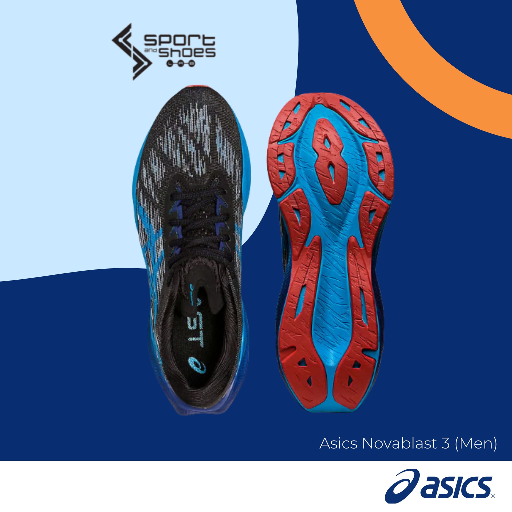 Asics Novablast3 WIDE (M) (1011B459-004)